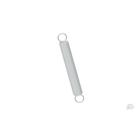 Approved Vendor Extension Spring, O=1.000, L= 8.00, W= .095 G709966956